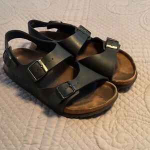 Birkenstock Black Buckle Sandals